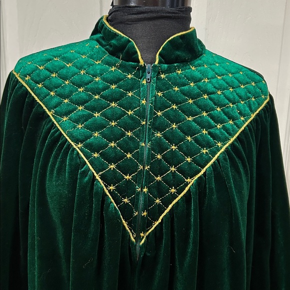 Vintage Emerald Green Robe by Cachet – Size S - Picture 2 of 7